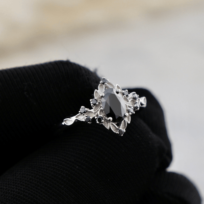 Bague Moissanites noires