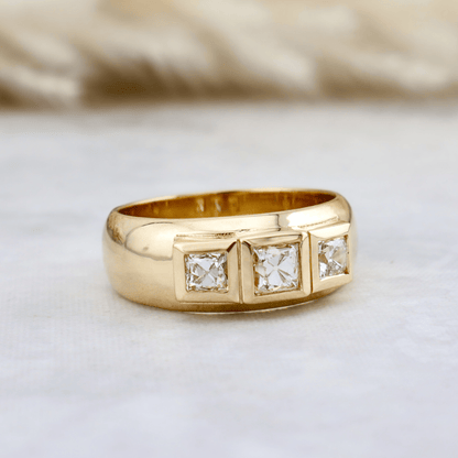 Bague Princesse en or 14K - 18K ou platine et diamants