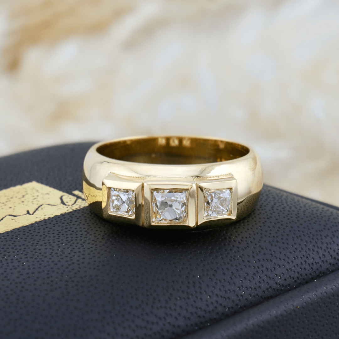 Bague Princesse en or 14K - 18K ou platine et diamants