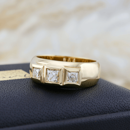 Bague Princesse en or 14K - 18K ou platine et diamants