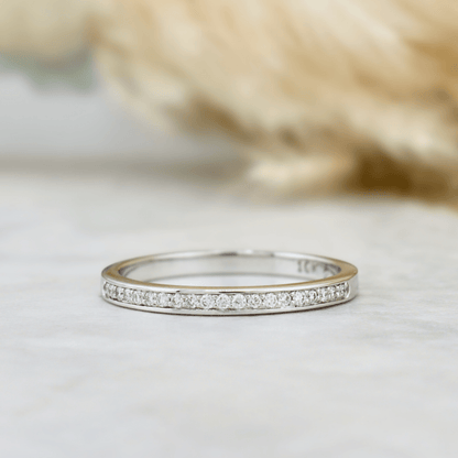 Bague Semi-éternité diamants 1mm