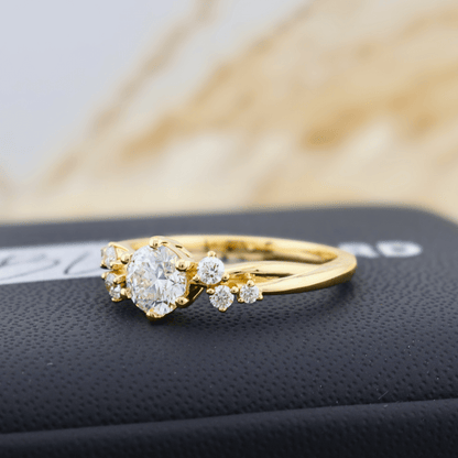 Bague solitaire Torsade en or 14K - 18K ou platine et diamant 0,55 ct