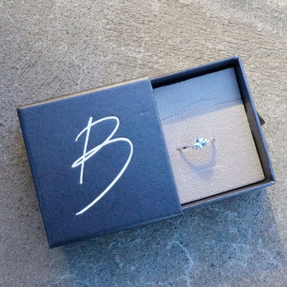 Bagues Princesse en or 14K - 18K, aigue-marine et diamants