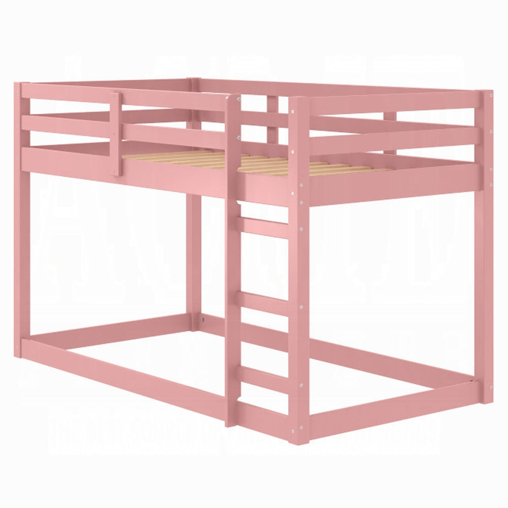 Barney Twin Bunk Loft Bed - Pink
