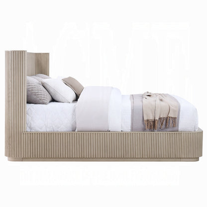 Chianti Luxury Chanel Detail Bed - Light Oak