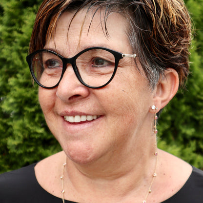 Boucles d’oreilles en or 14K serties de diamants et tourmalines