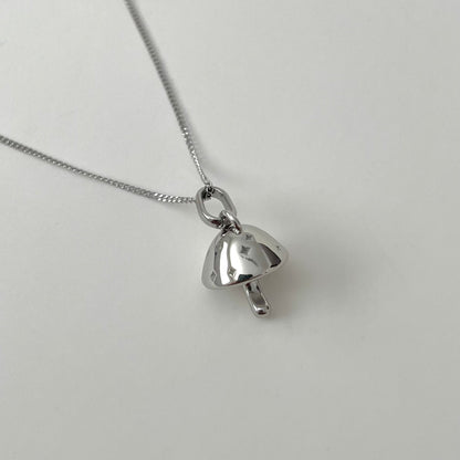 Champignon aka Mushroom Necklace- Silver