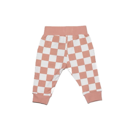 Checkered Print Joggers