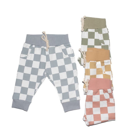 Checkered Print Joggers