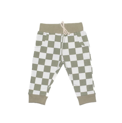 Checkered Print Joggers