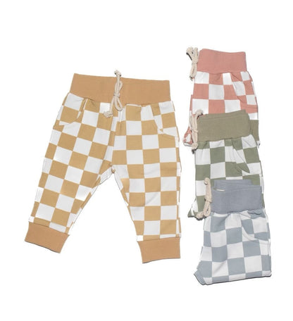 Checkered Print Joggers