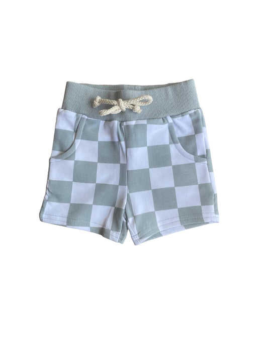 Checkered Print Shorts