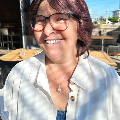 Collier Rayons en or 14K, diamants et citrine