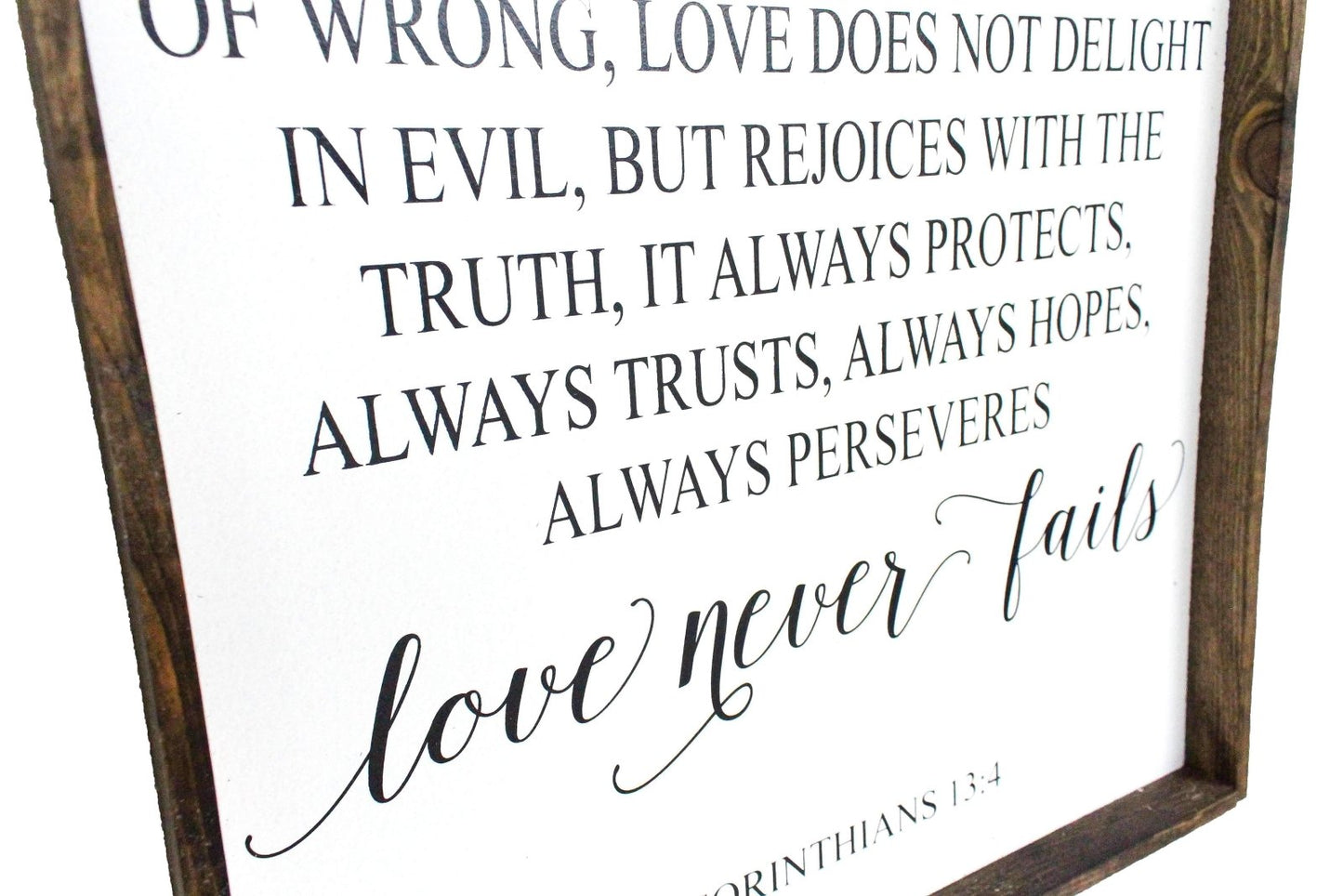 Corinthians Verse Wood Sign