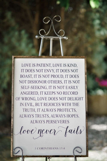 Corinthians Verse Wood Sign