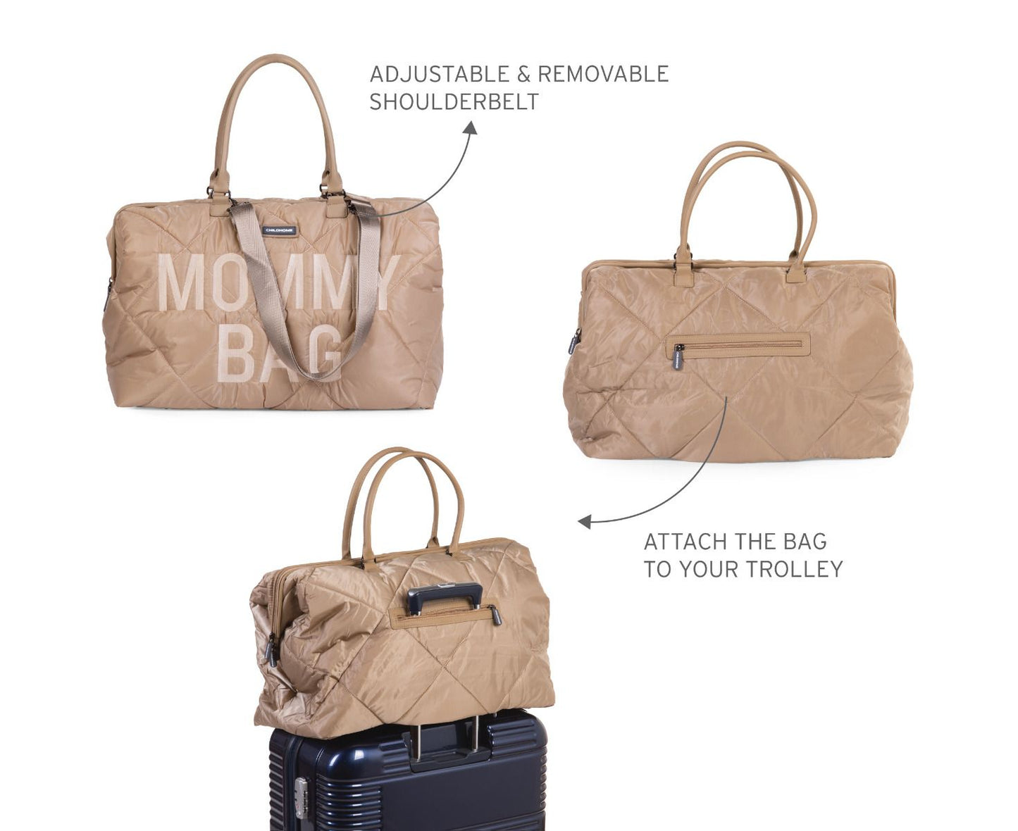 MOMMY BAG - PUFFERED - BEIGE