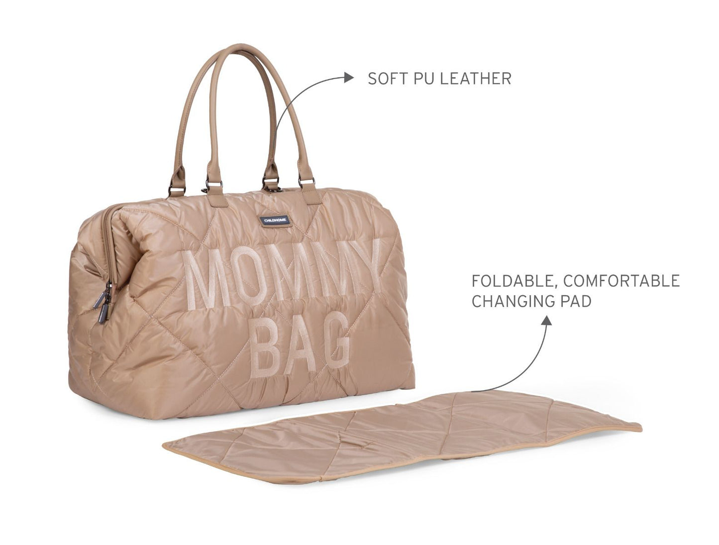 MOMMY BAG - PUFFERED - BEIGE