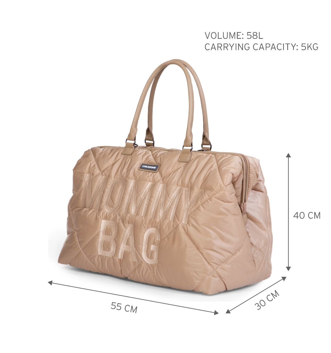 MOMMY BAG - PUFFERED - BEIGE