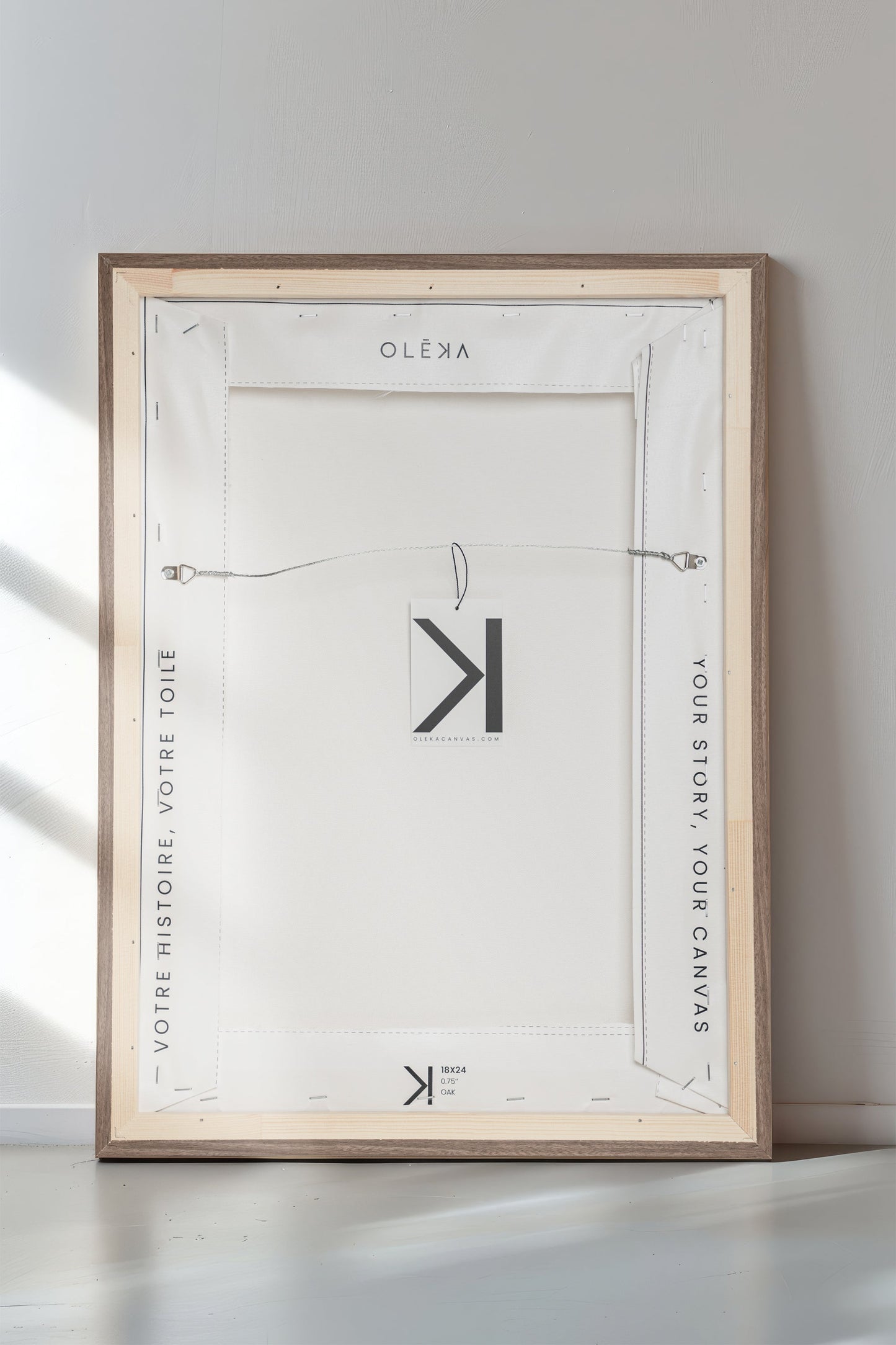 ÉCHOS, Oeuvre sur toile étirée