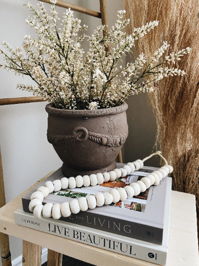 White Bone Beads