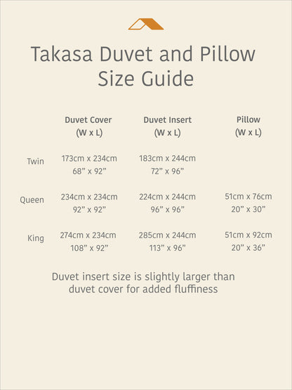 Organic and Fairtrade Soft + Luxurious Cotton Duvet Cover