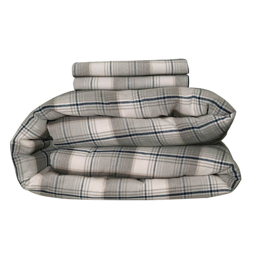 Organic Flannel Duvet Cover Set