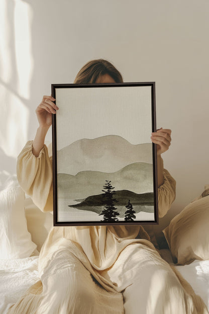 ÉCHOS, Oeuvre sur toile étirée