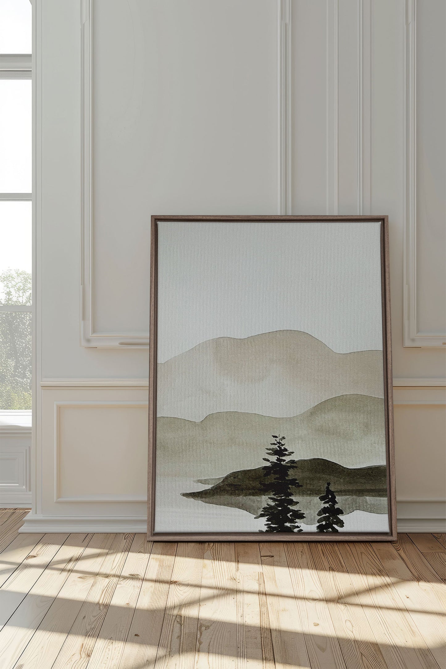 ÉCHOS, Oeuvre sur toile étirée