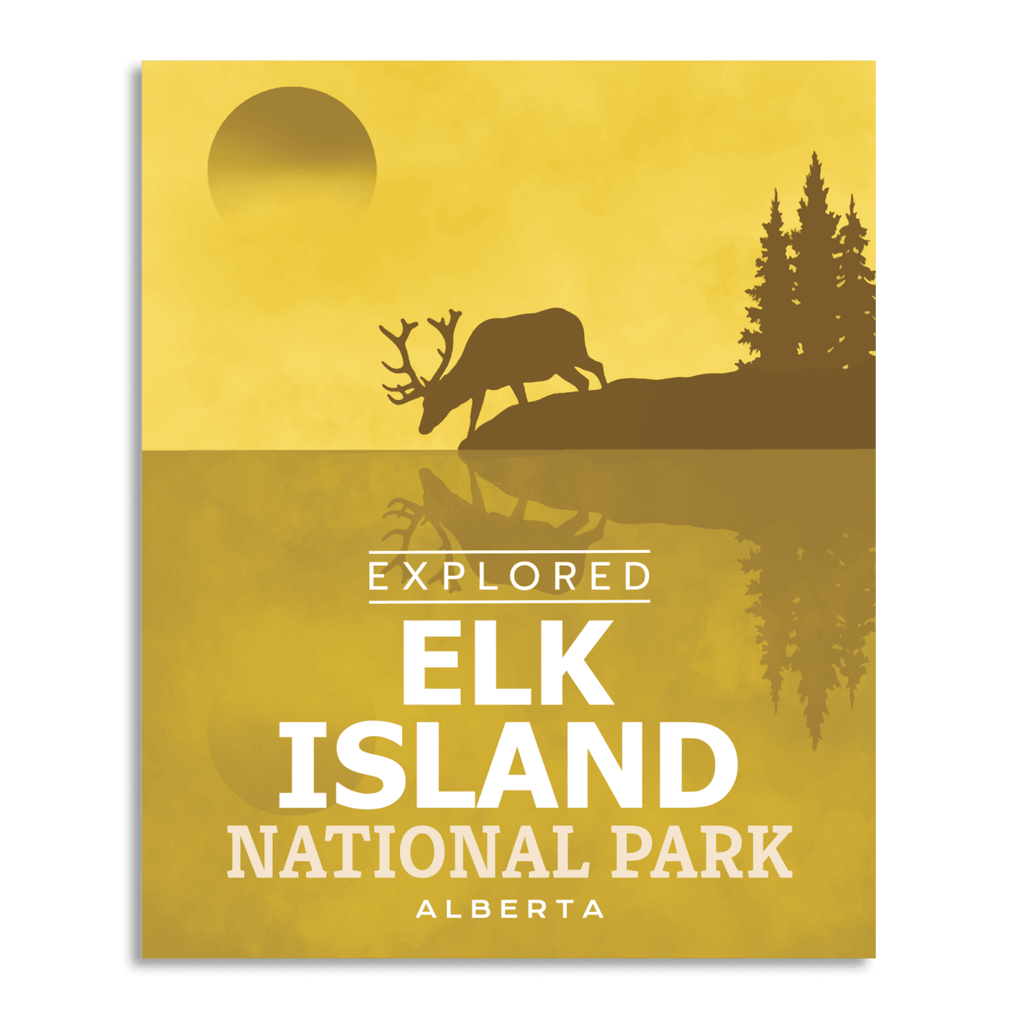 Elk Island National Park 'Explored' Poster