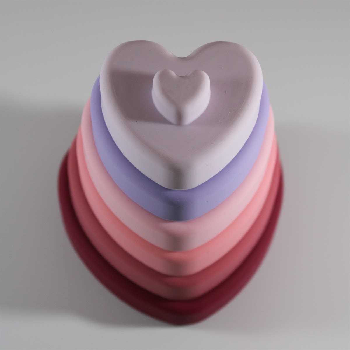 Heart Shaped Silicone Stacker