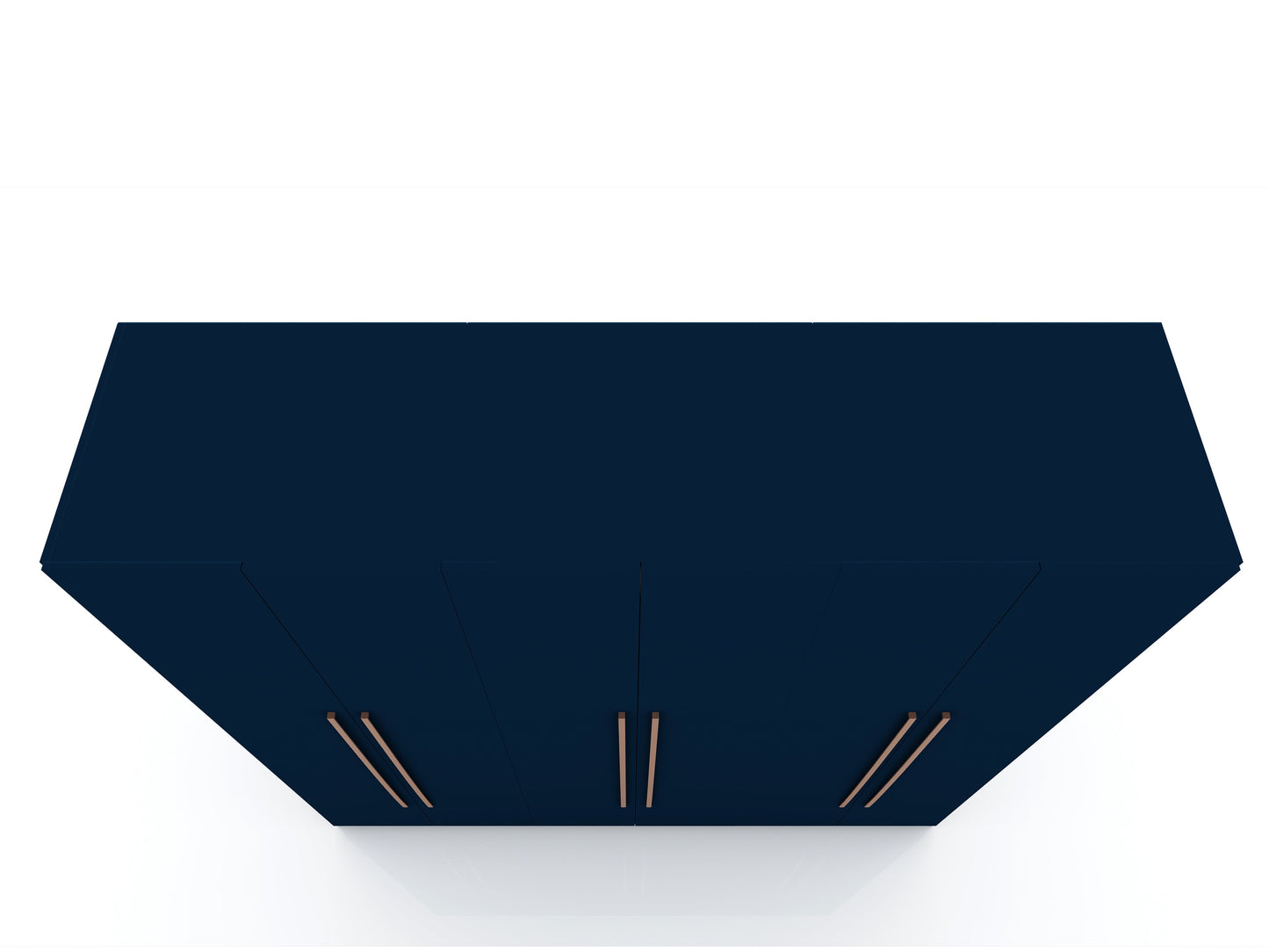 Torino Modern Freestanding Wardrobe - Midnight Blue