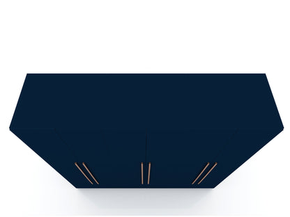Torino Modern Freestanding Wardrobe - Midnight Blue