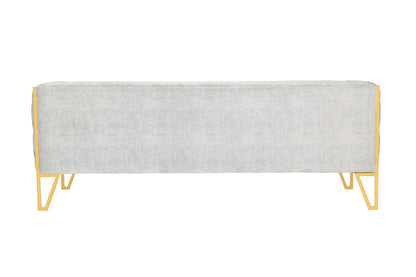 Vector 3-Seater Sofa - Grey/Gold