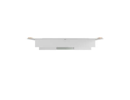 Augusta Modern Floating Shelved Entertainment Center - White Gloss