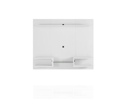 Augusta Modern Floating Shelved Entertainment Center - White Gloss