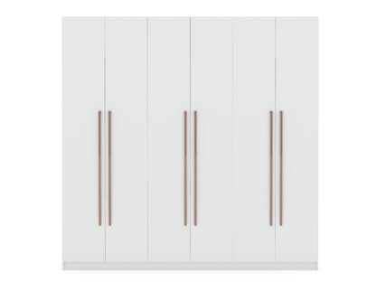 Torino Modern Freestanding Wardrobe - White