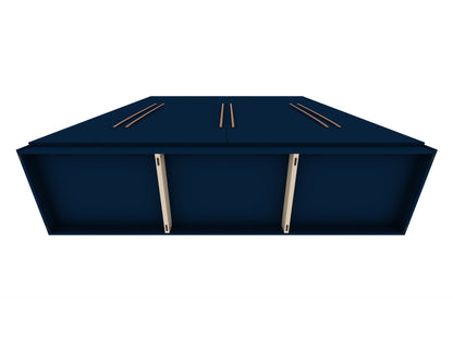 Torino Modern Freestanding Wardrobe - Midnight Blue