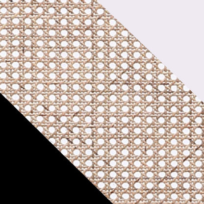 Tulum Natural Cane Accent Chair - Black/Cream