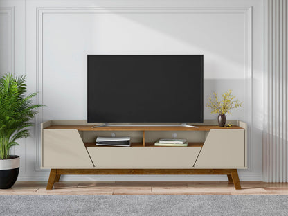 Malmo Modern 70.8" TV Stand with 2 Drawers - Beige/Brown