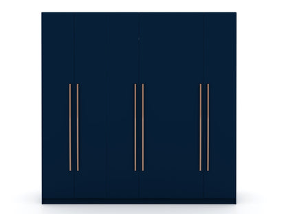 Torino Modern Freestanding Wardrobe - Midnight Blue