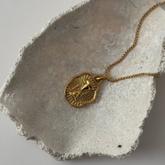 Hourglass Necklace- Gold