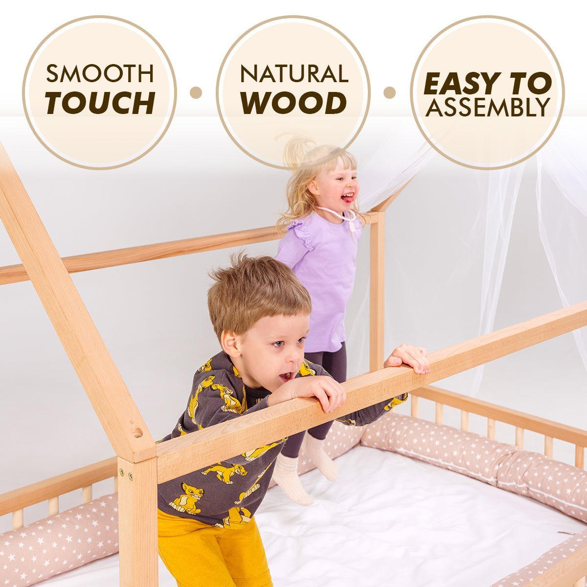 House Bed For Kids and Toddlers from 1 y.o.