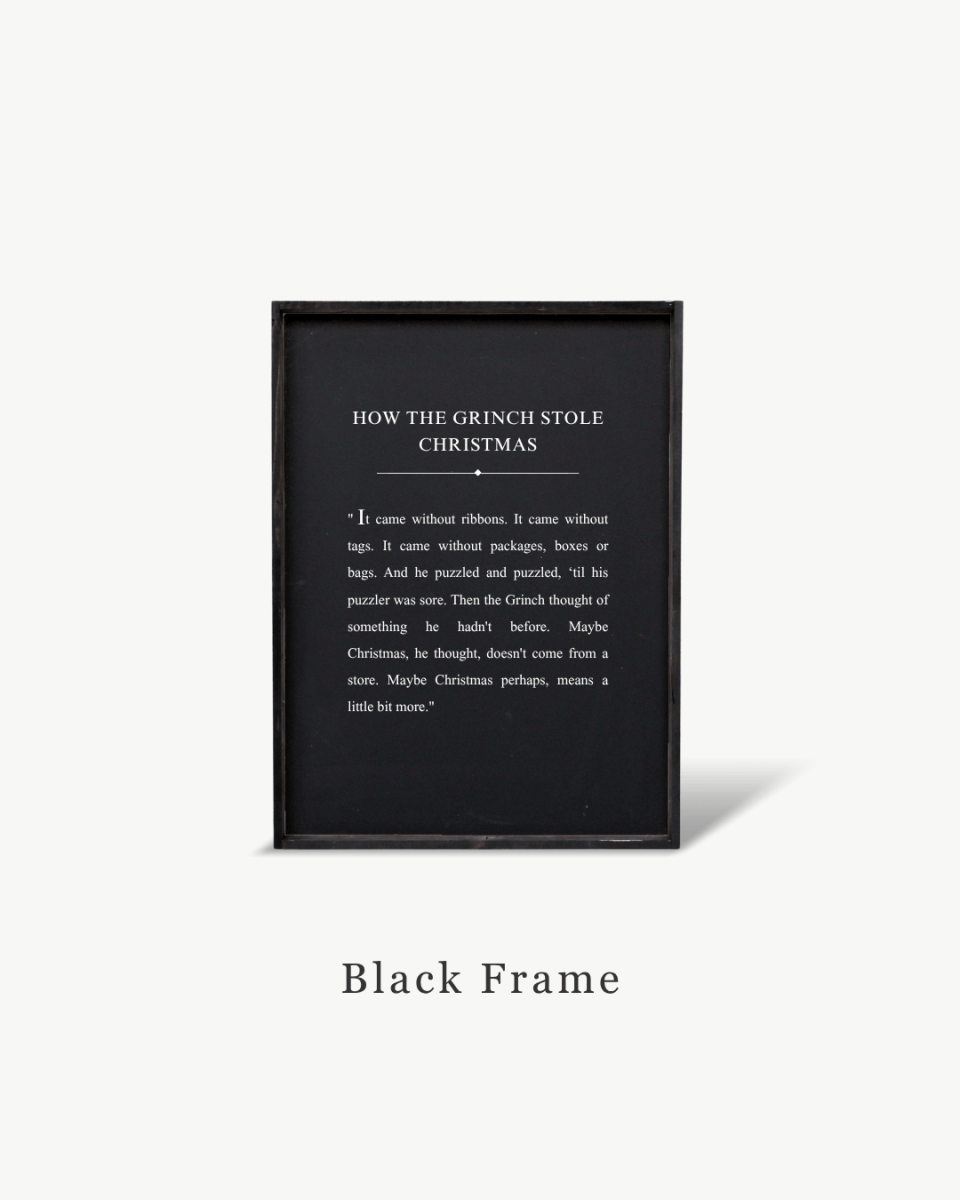 How the Grinch Stole Christmas Framed Print