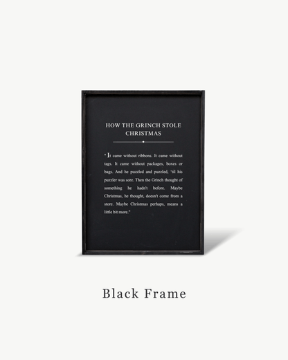 How the Grinch Stole Christmas Framed Print