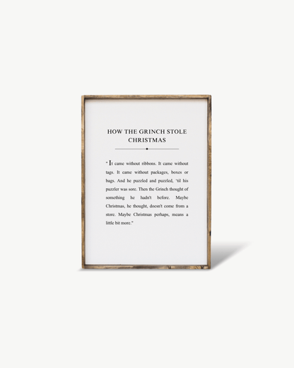 How the Grinch Stole Christmas Framed Print