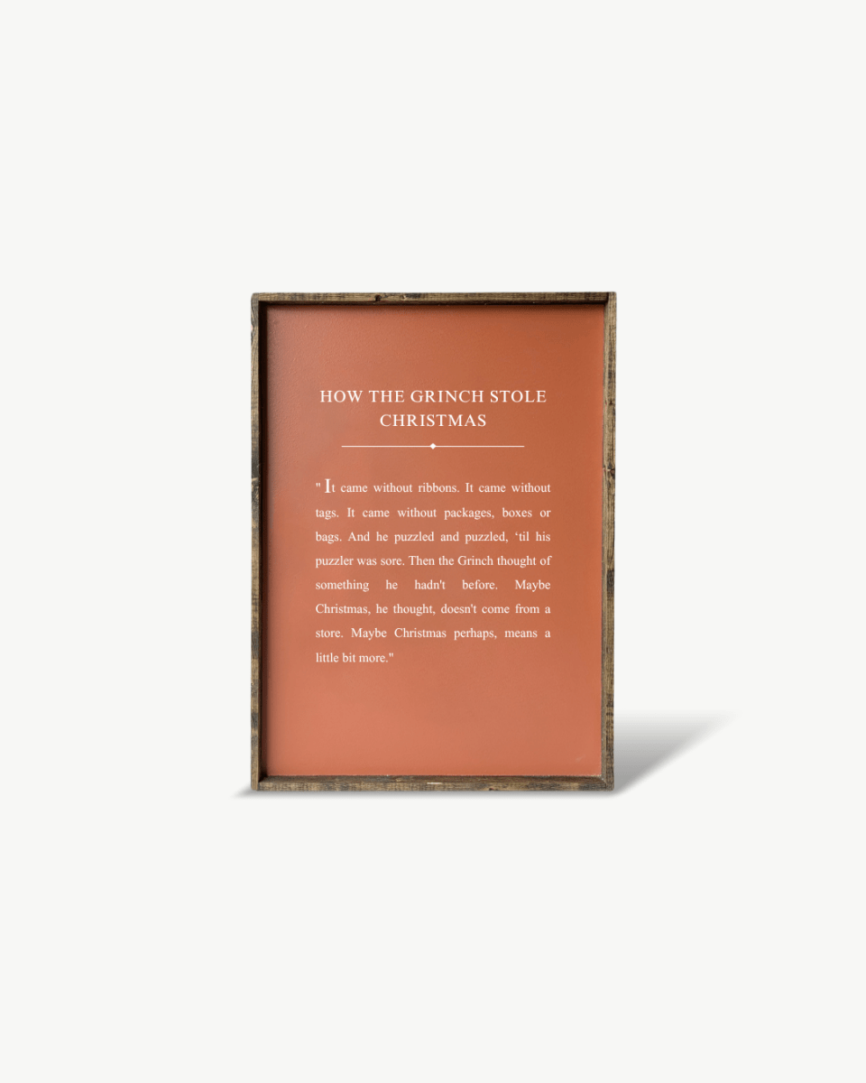 How the Grinch Stole Christmas Framed Print