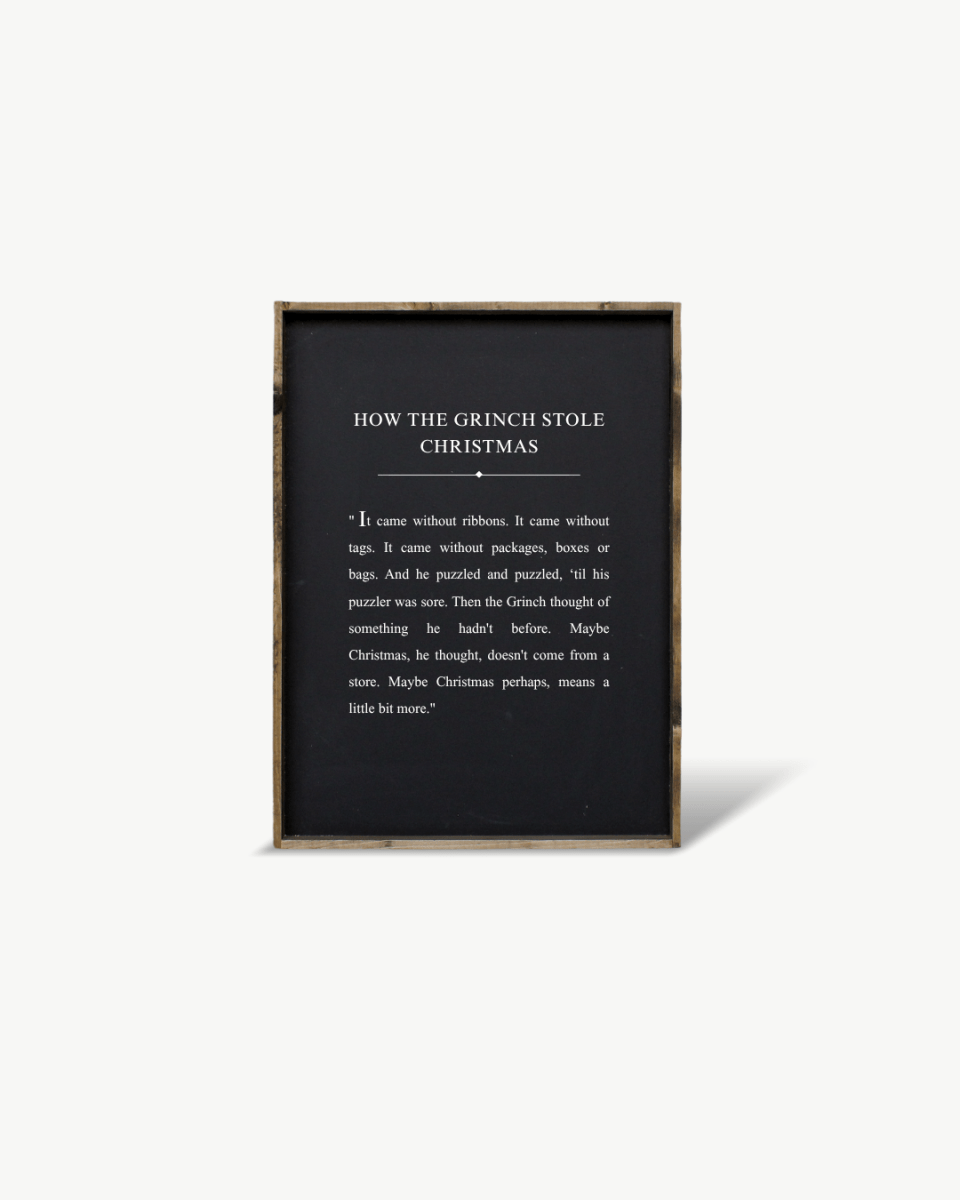 How the Grinch Stole Christmas Framed Print