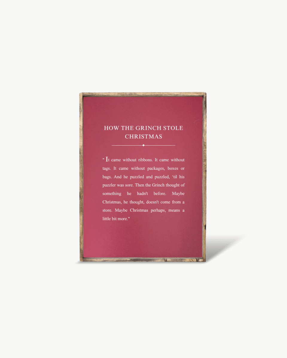 How the Grinch Stole Christmas Framed Print