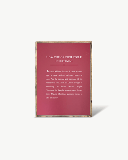 How the Grinch Stole Christmas Framed Print