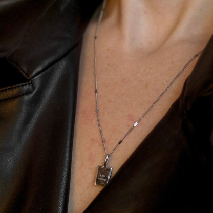 I am Strong Affirmation Necklace- Silver